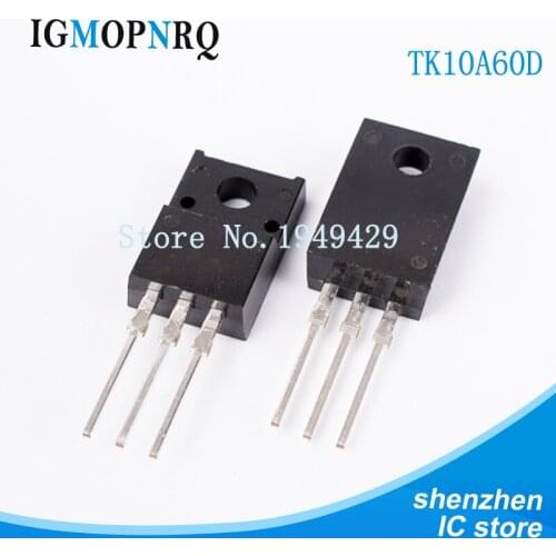 10PCS TK10A60D K10A60D TO-220F The new quality is very good work 100% of the IC chip