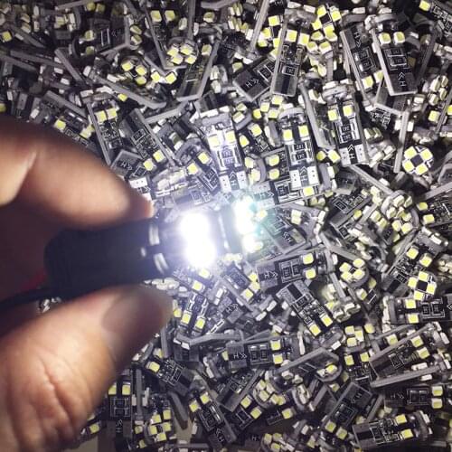 100pcs Canbus T10 8SMD 3528 1210 LED Canbus No OBC Error 194 168 W5W T10 led Canbus Interior Bulb White