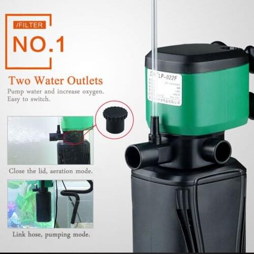 220-240V Internal Aquarium Filter Pump Submersible Fish Tank Water Pump Filter Wave Surf Circulation Oxygen Pump