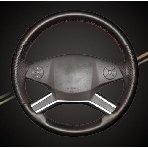 Car Braid On The Steering Wheel Cover for Mercedes Benz M-Class 2009-2011 R-Class 2010-2017 GL-Class 2010-2012 DIY Auto Braiding