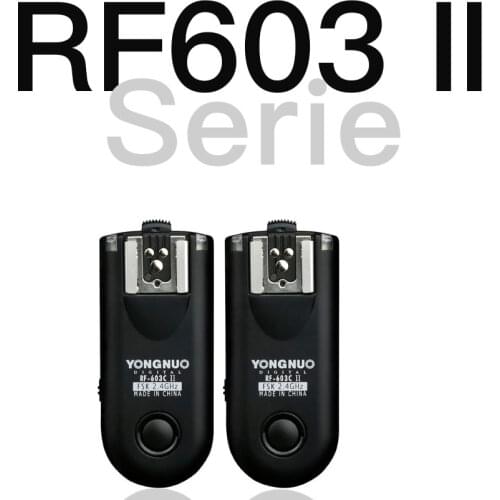 Yongnuo RF-603 II RF 603 II Wireless Flash Trigger 2 Transceivers for NIKON D7000 or For Canon 5D 7D 100D
