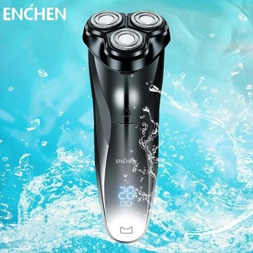 ENCHEN Blackstone 3D Electric Shaver Razor For Men Wet & Dry Dual Use LCD Display Face Beard Shaving Trimmer Rechargeable