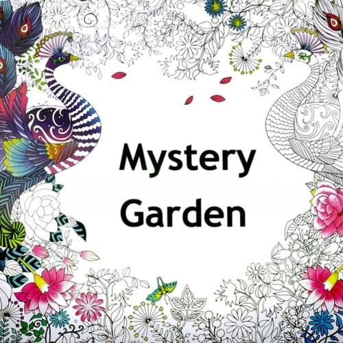 25*25cm DIY Coloring Book Secret Garden Adult Decompression Hand-painted Coloring Book Mysterious Garden Painting Supplies