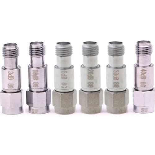 2W SMA DC-6GHz Coaxial Fixed Attenuators Frequency 6GHz SMA Fixed Connectors