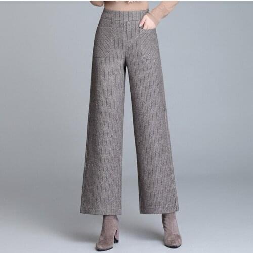 KUANGNAN Women's Wide Trousers