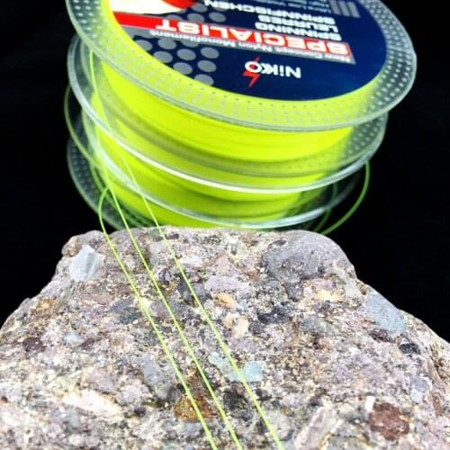 Lawaia 150M Nylon Fishing Line Germany Half-floating Watery Fishing Line Fluorescent Yellow Durable Ocean Rock Beach Fish Line