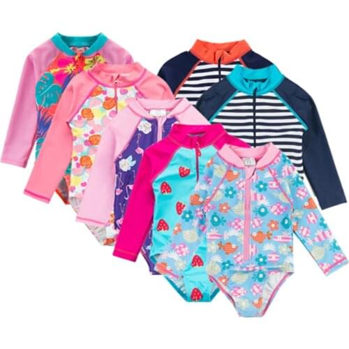 Summer Bathers Baby Boys' and Girls' Swimming Suit Long Sleeve Bikini Nylon Childrens Swimsuit