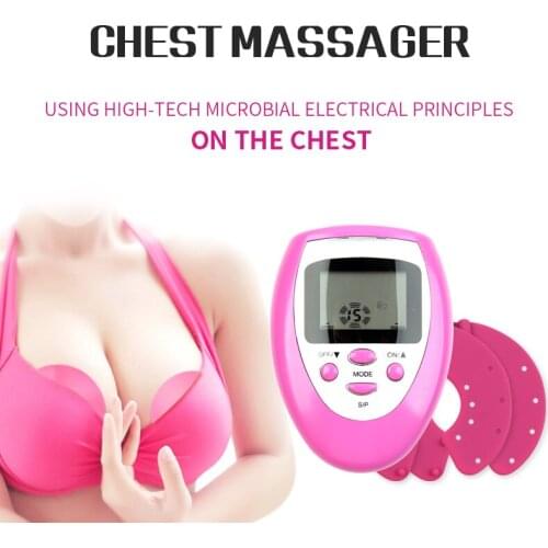 Chest Mount Breast Massager Women Electronic Machine Muscle Pain Relief Firmer Health Care Women Tens Breast Massage Instrument