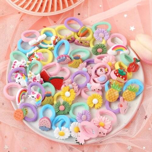 Fashion Headdress Animal Carton Fruit Hairpin For Children Kids Cute 10Pcs/Set Hair Clips Barrettes Headband Hair Accessories