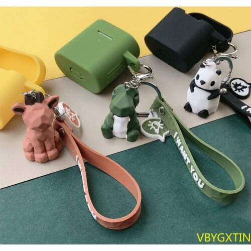 Cartoon case for JBL tune 220 /tune 225 Case cute keychain Silicone Earphones Cover
