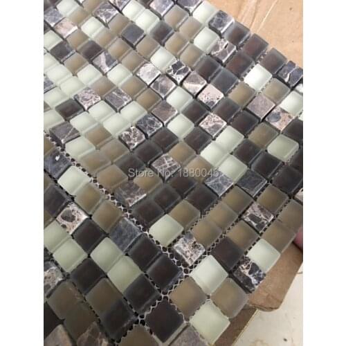 Brand New antique Frosted glass Mosaic Tiles for wall for bathroom shower swimming pool DIY decorate 11pcs size 30*30cm