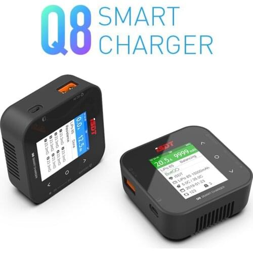 Original NEW ISDT Q8 Smart Charger 500W 20A 1-8S Pocket Lipo Battery Balance Charger for Lilon LiPo LiHV NiMH Pb RC Models DIY