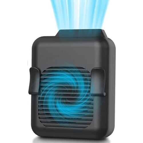 Portable Waist Clip Fan, 6000MAh Battery Operated Necklace Fan, 23 Hours Allday Working Time, 3 Speeds