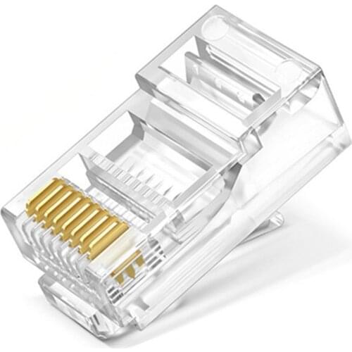 Cat6 RJ45 Connector 8P8C Modular Ethernet Cable Head Plug Cat 6 Crimp Network RJ 45 Crimper Connector Cat6