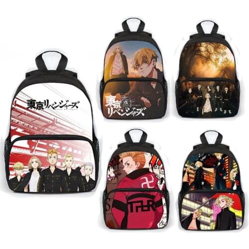 Tokyo Avengers Anime Backpack For Teenagers Student Cartoon Leisure School Bag Boys Girls Bookbag For Travel