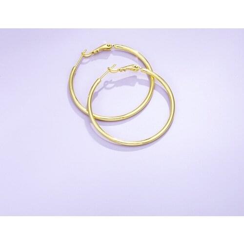 Earrings for Women Fashion Jewelry 2020 New Fashion Hoop Earring Simple Single Ring Earrings Female Wedding Engagement