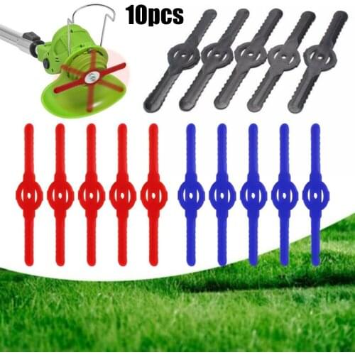 10X Plastic Blades Cutter Replace For Cordless Grass Trimmer Strimmer Tools For Garden Scenes, Trimmers And Lawn Mower Knives
