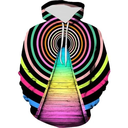 Hoodies Men Women Children Whirlpool Dizziness Sweatshirt 3D Printed Pullover Streetwear Casual Long Sleeve Boy Girl Kids Jacket