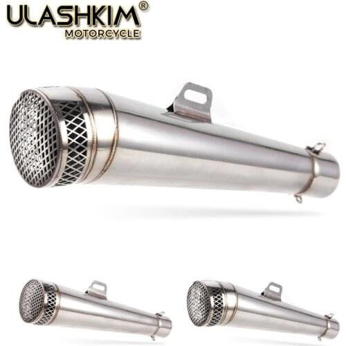 Universal Motorcycle Exhaust SC Escape 36-51mm Contact Link Middle Pipe Parts For Xmax300 FZ800 Ninja400 GSX150R G310R Z900 Smax