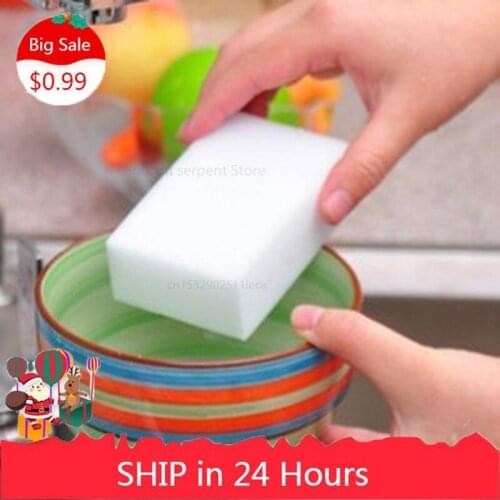 10*6*2cm Magic Clean Melamine Eraser Melamine Sponge Pad Cleaner Kitchen Assessoires Dish Washing Sponge Eraser
