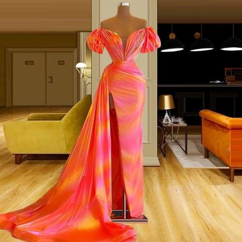 Vestidos De Noche Elegant Evening Dress Off the Shoulder Long Mermaid Prom Dresses Custom Made Party Gowns Formal Evening Wear