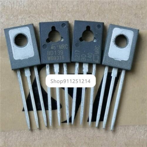10pairs New Original BD139 BD140 MRC Brand Imported Old Version