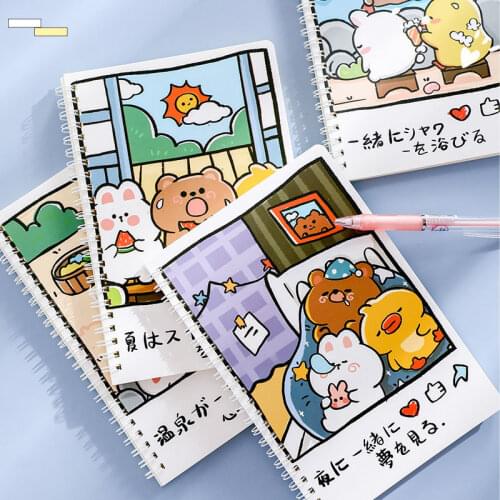 A5 Cartoon Notebook Creative Notebook Notebook High-value Cute Notepad Diary Birthday Gift Female Stationery Planner