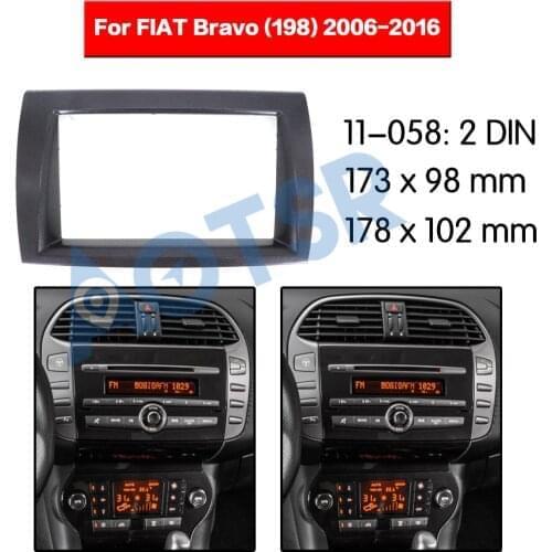 Car radio frame Fascia for FIAT Bravo (198) 2006-2016 Installation Car DVD Audio Frame car Adapter player Frame