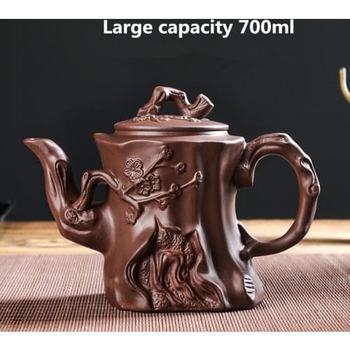 Large Capacity Purple Sand Pot Teaware Handmade Ball Filter Bubble Teapot Ceramic Household Chinese Tea Set Hot Sale Teacup Set