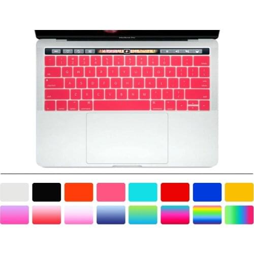 English US Version Keyboard Cover Skin Protector For MacBook Pro 13 15 with TouchBar A1706 A1707 A1989 A1990 A2159 with Touch ID