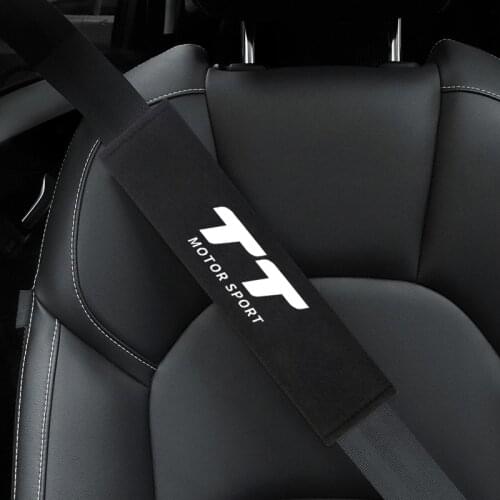 Auto Seat Belt Cover Car Styling Case For Audi TT RS5 A4 B5 B6 B7 B8 A3 8P 8V 8L A3 A4 Interior Accessories 2pcs/lot