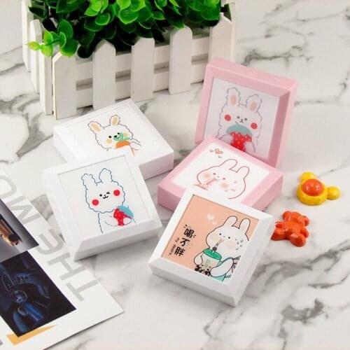 Cute Rabbit Contact Lens Case Box Lovely Cartoon Colored Contacts Lens Container Portable Travel Storage Box Gift For Girl
