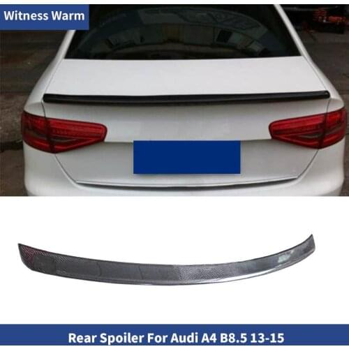 For Audi A4 B8.5 S4 style 2013 2014 2015 high quality carbon fiber rear wing Trunk Rear Spoiler Wing rear box decorated spoiler