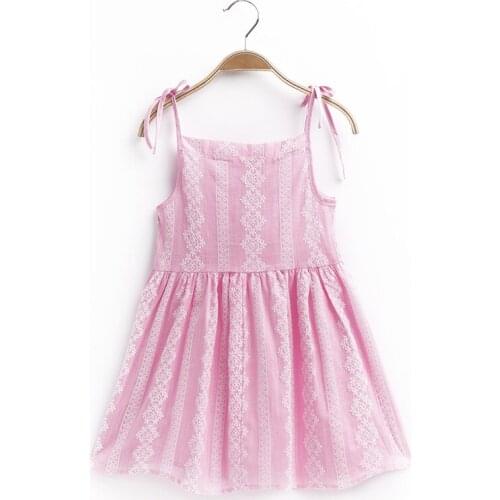 Kids Dresses for Girls Summer Girl Sleeveless Dress Toddler Flower Print Princess Dress 2 3 4 5 6 7 Years Baby Kids Clothing