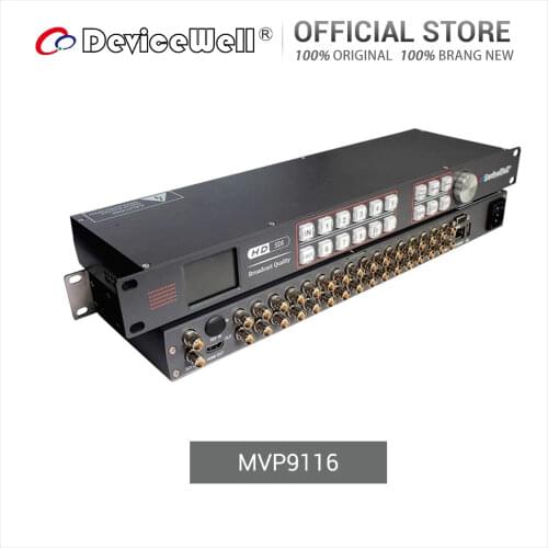 DeviceWell MVP9116 4K SDI 1 HDMI-compatible Screen Switching REF Expansion Tally Extension Digital Video Signal Multiviewer