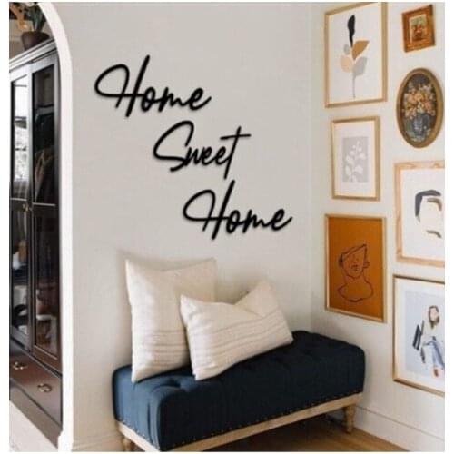 Home Sweet Home Dekoratif Duvar Tablosu 3 Adet Dekoratif Ev Ürünleri Süs Pano
