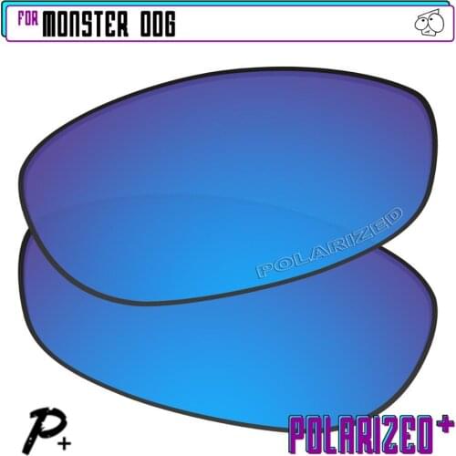EZReplace Polarized Replacement Lenses for - Oakley Monster Dog Sunglasses - Blue P Plus