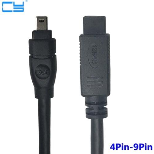 Cable IEEE 1394b Firewire 800 400 Cable 9 Pin to 4 Pin IEEE1394 9-4 Length 6FT for PC Mac DV 6 Feet 10FT 15FT Free shipping
