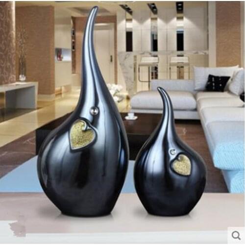 European-style ceramic elephant decorations, abstract crafts, living room TV cabinet wine cabinet decoration