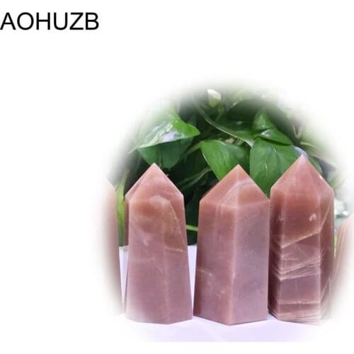 Natural Crystals Quartz High Quality Moonstone Golden Sunstone Point Tower Energy Reiki Healing Home Office Decoration Gemstone