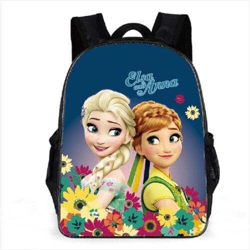 Disney New Cartoon Frozen School Bags For Boy Girl Cute 3D Print Casual School Backpack Children Bookbags Laptop Bag