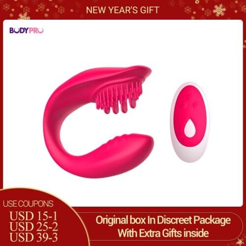 New Dildo Vibrators Wireless Clitoral Anal Vagina Vibrator Adult Sex Toys with Dual Motors for Women Female Couples Play