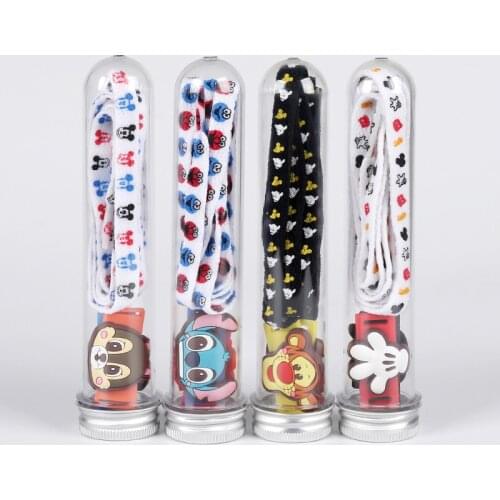 Disney card cartoon Minnie Mickey shoes accessories lace shoes sneakers laces