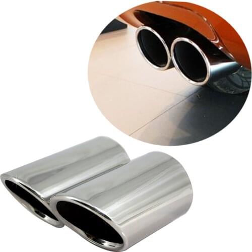 Trcuk Tailpipe Cover Fit For Audi A3 A1 Q5 2009-2016 Parts Rear Muffler Silencer Tip Exhaust Tail End Pipe Trim Accessories