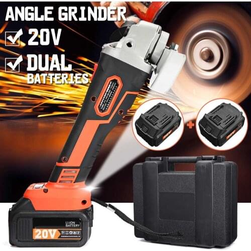 Wireless Electric Angle Grinder Cordless Polisher 3000mah Li-ion Battery Hand Cutting Machine Tool 1 Battery