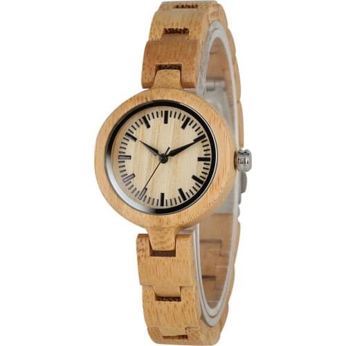 Ultra-Light Nature Wood Watch Lady reloj femenino Quartz Bamboo Womens Watches Stylish Female Wristwatches Top Gifts Item