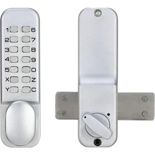 Waterproof Mechanical Digital Door Lock Push Button Keypad Keyless Code Combination Lock Set Intelligent Electronic Lock