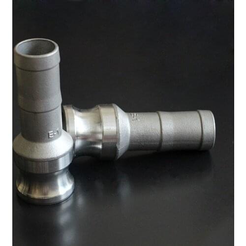 1/2" Hosetail Barb x Plug Type E Camlock Quick Disconnect Coupling 304/316 Stianless Cam Groove For Hose Pumps Homebrew 3/4"1"2"