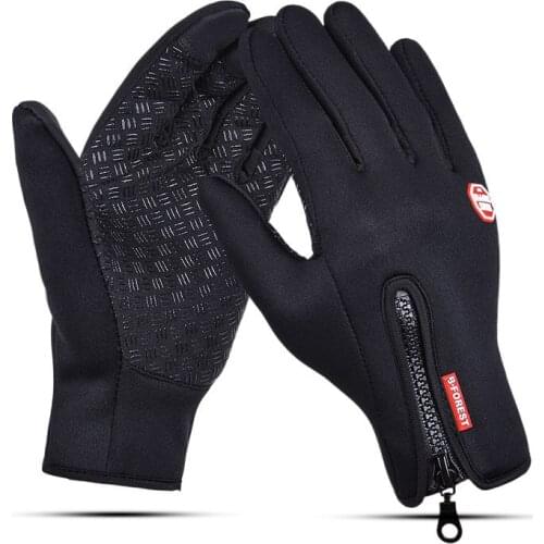 Fishing Gloves Full Finger Neoprene PU Breathable Leather Warm Fitness Carp Fishing Accessories Winter Ski Gloves X288G