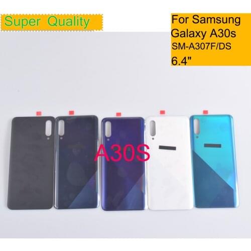 10Pcs/Lot For Samsung Galaxy A30S A307 A307F A307G A307YN Housing Back Cover Case Rear Battery Door Chassis Housing Replacement